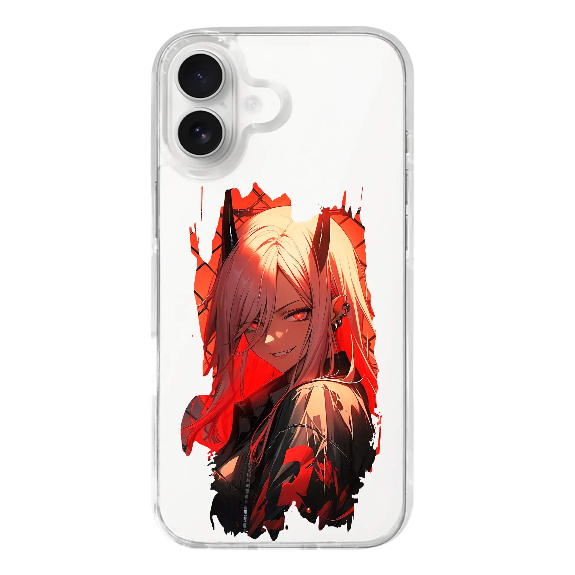 チェンソーマン グッズ,パワー - iPhone 17シリーズ 透明スマホケース – 薄型・耐衝撃・精密フィット保護カバー